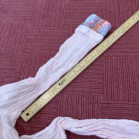 Vintage paisley / striped coverup / after swim robe - Picture 15 of 16